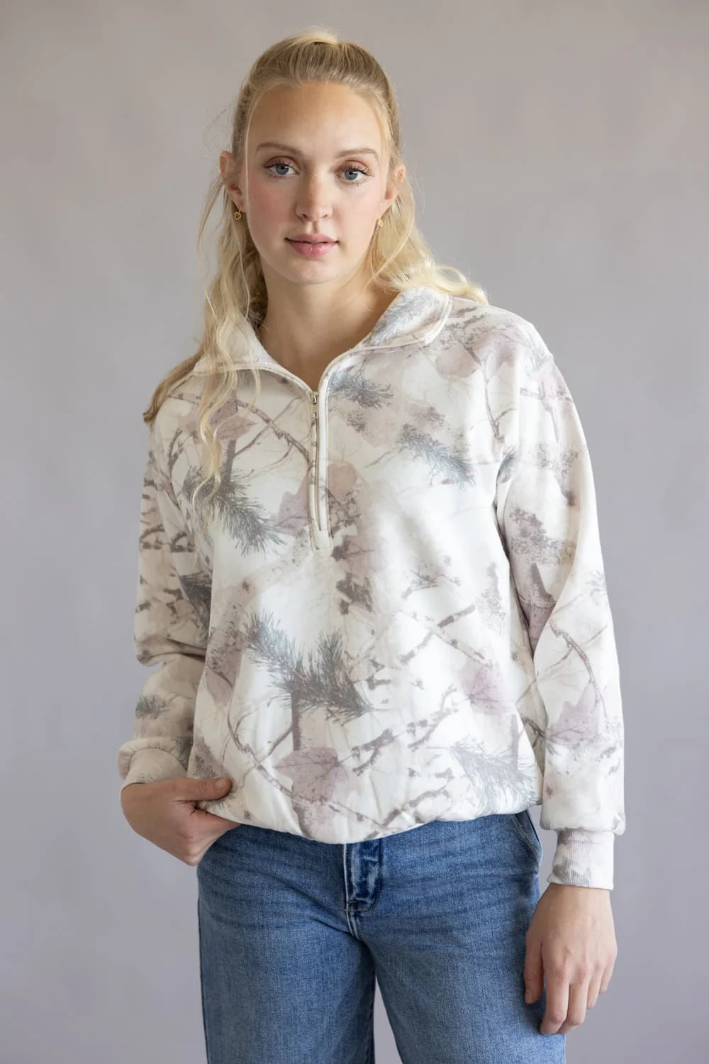 Reflex Fleece Half Zip Sweatshirt for Women - Image 2
