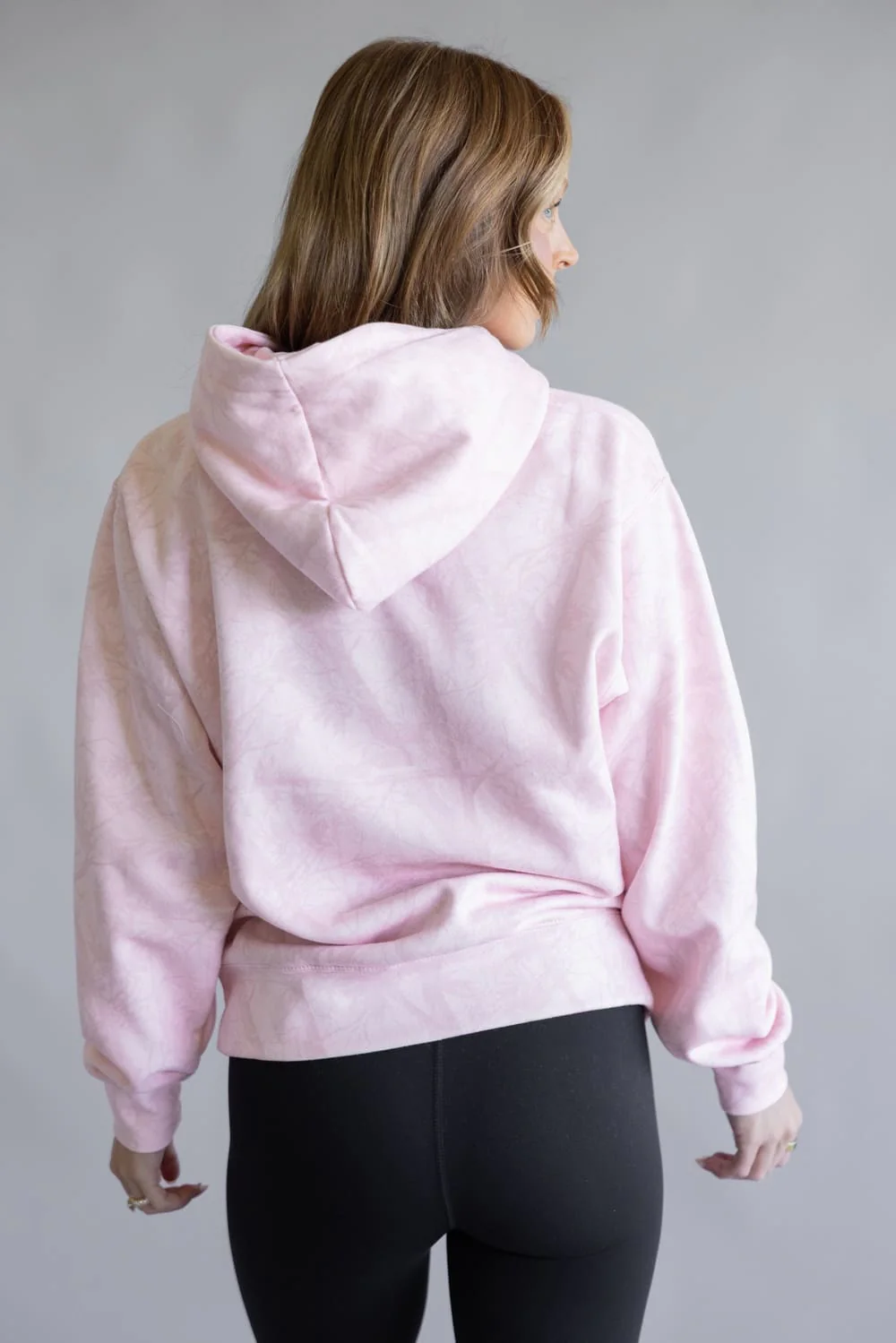 Reflex Oversized Camo Fleece Hoodie for Women in Pink | JU1965-PINKCAMO - Image 2