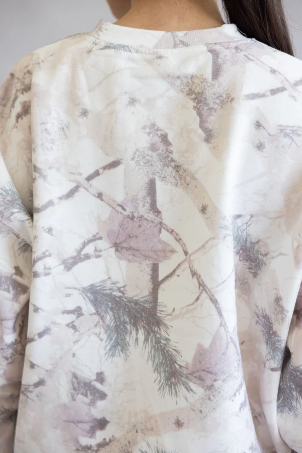 Relaxed Fit Fleece Sweatshirt for Women in Pink Camo | T2522-PINKCAMO - Image 4
