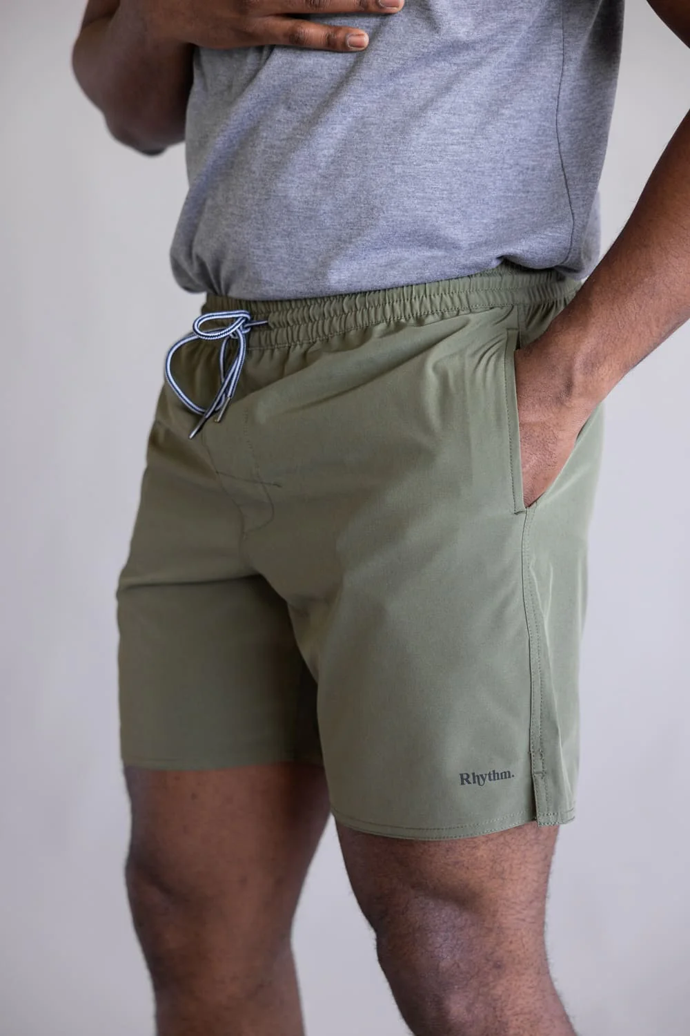 Rhythm Classic Beach Shorts for Men in Olive | CLA24M-JA12-OLI - Image 2