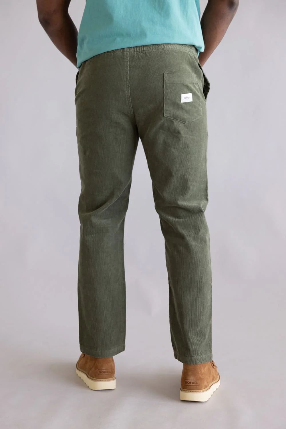 Rhythm Corduroy Jam Pants for Men in Olive | 0126M-PA02-OLI OLIVE - Image 2
