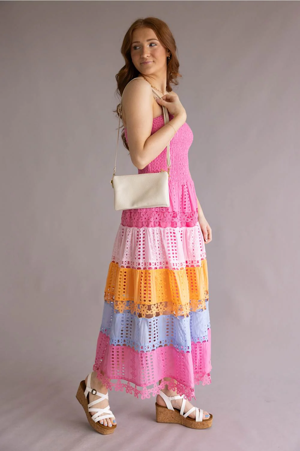 Riley Crossbody Wristlet for Women in Cotton | M013-CTN - Image 4