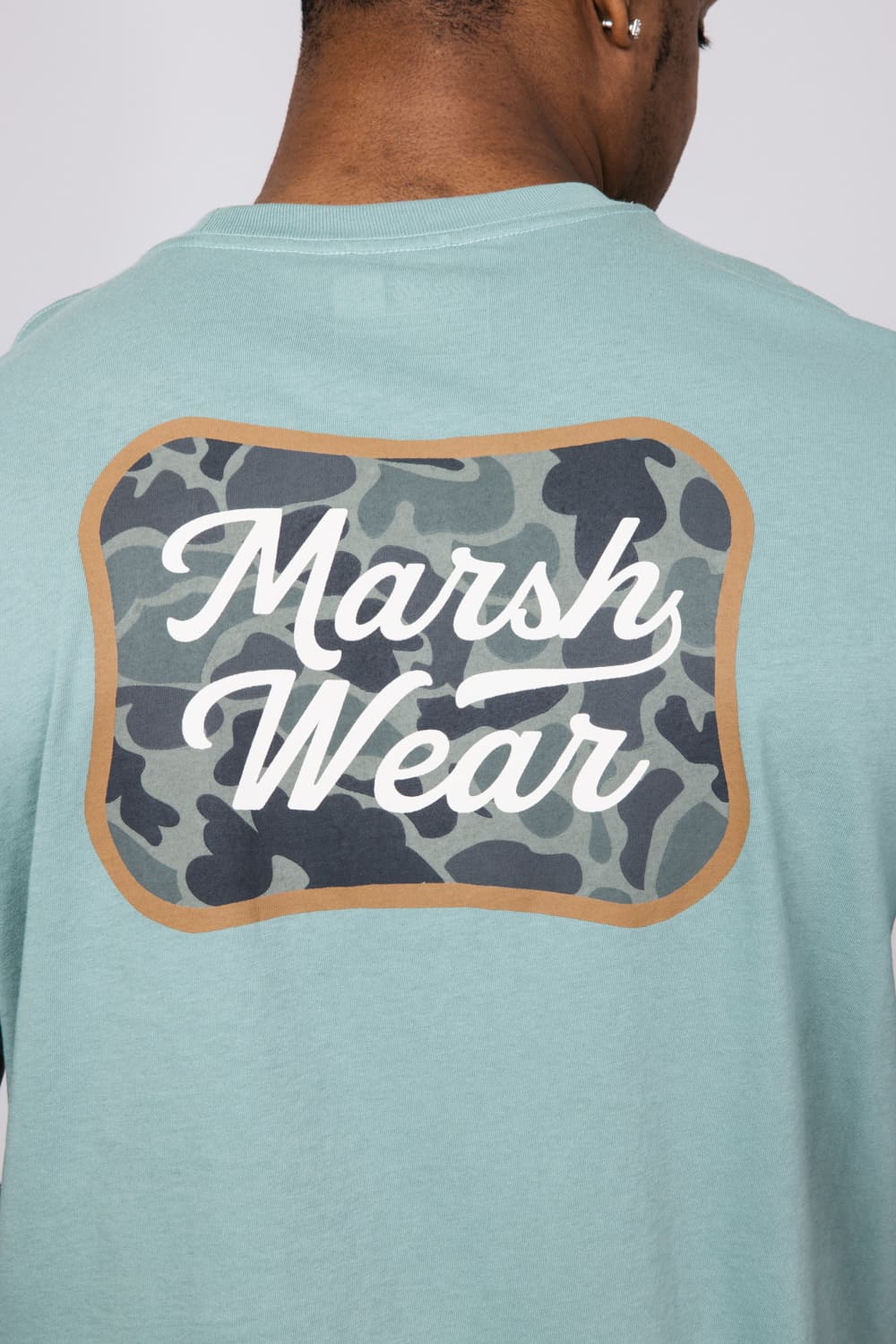 Marsh Wear Roadside Logo T-Shirt for Men in Green | MWT1090-TRL - Image 3