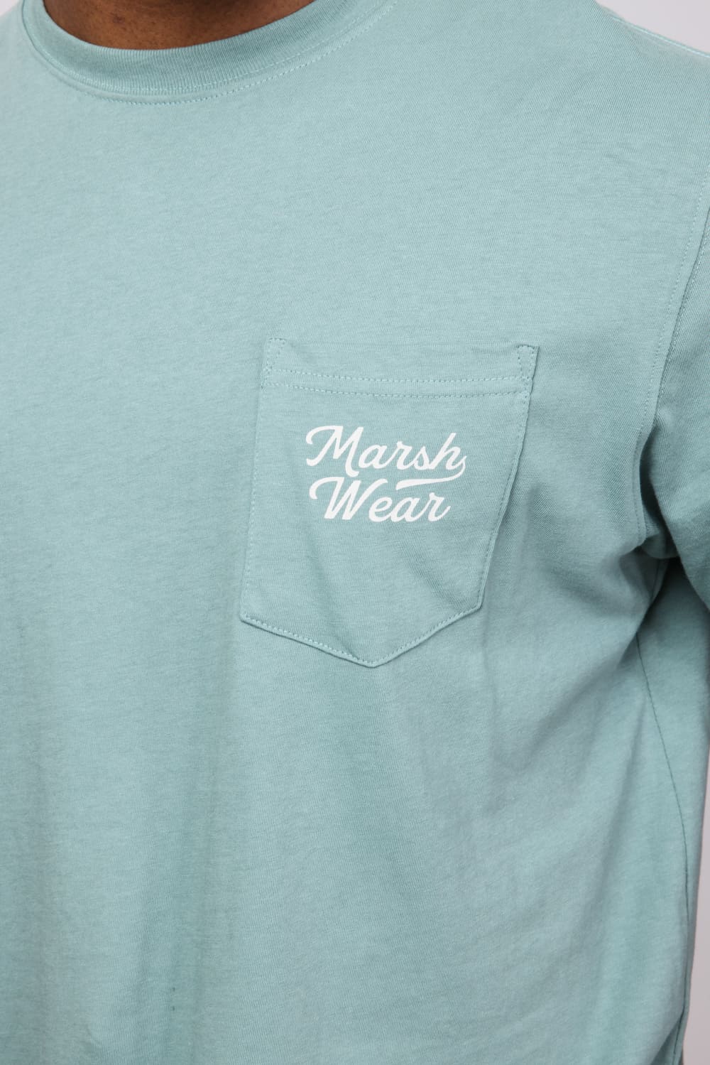 Marsh Wear Roadside Logo T-Shirt for Men in Green | MWT1090-TRL - Image 4