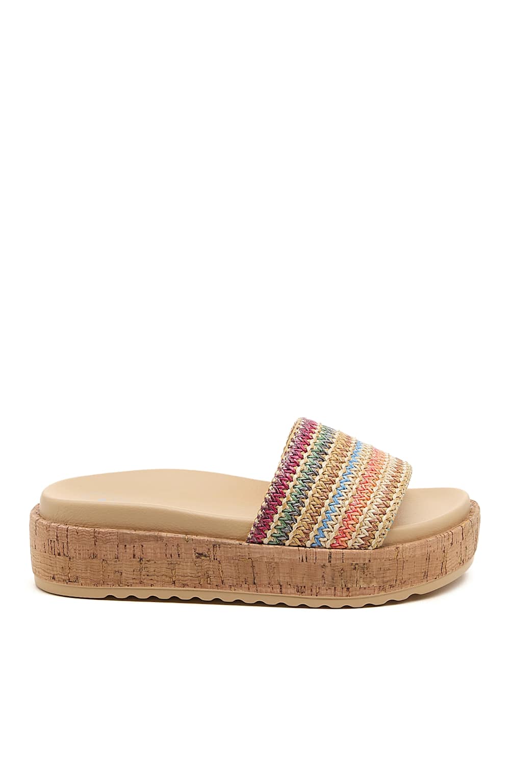 Rocket Dog Faye Raffia Platform Sandal for Women in Natural/Multi | FAYE-MULTI - Image 2