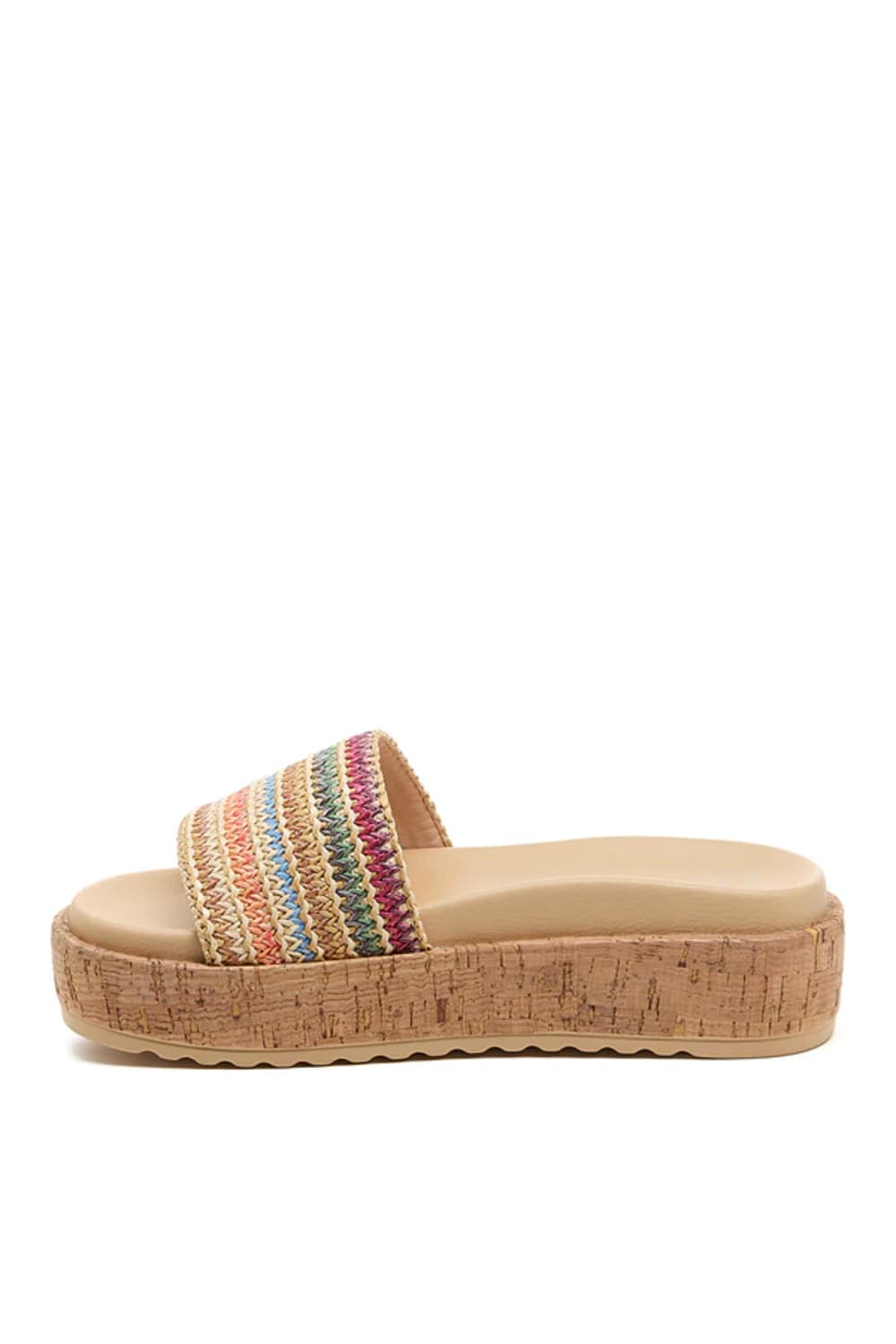 Rocket Dog Faye Raffia Platform Sandal for Women in Natural/Multi | FAYE-MULTI - Image 3