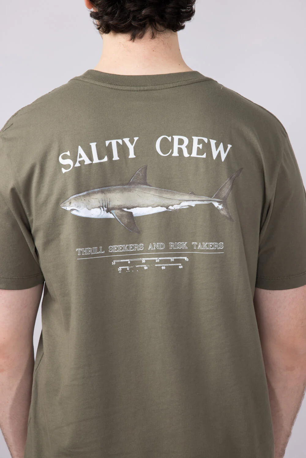 Salty Crew Bruce T-Shirt for Men in Dusty Olive | 20035067-DUSTY OLIVE - Image 4