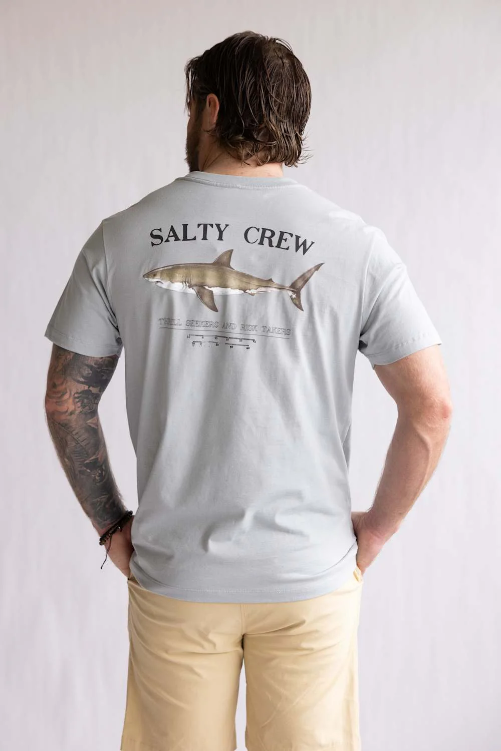 Salty Crew Bruce T-Shirt for Men in Quarry | 20035067-QUARRY - Image 4