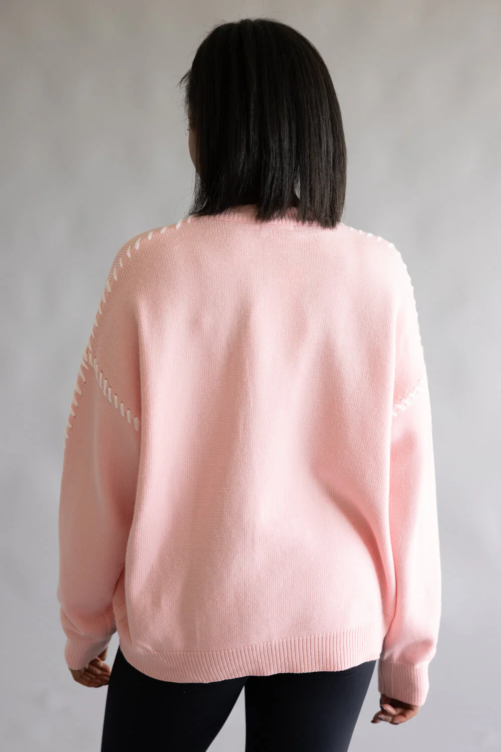 Santa Baby Sweater for Women in Light Pink | CL21078-LIGHTPINK - Image 2