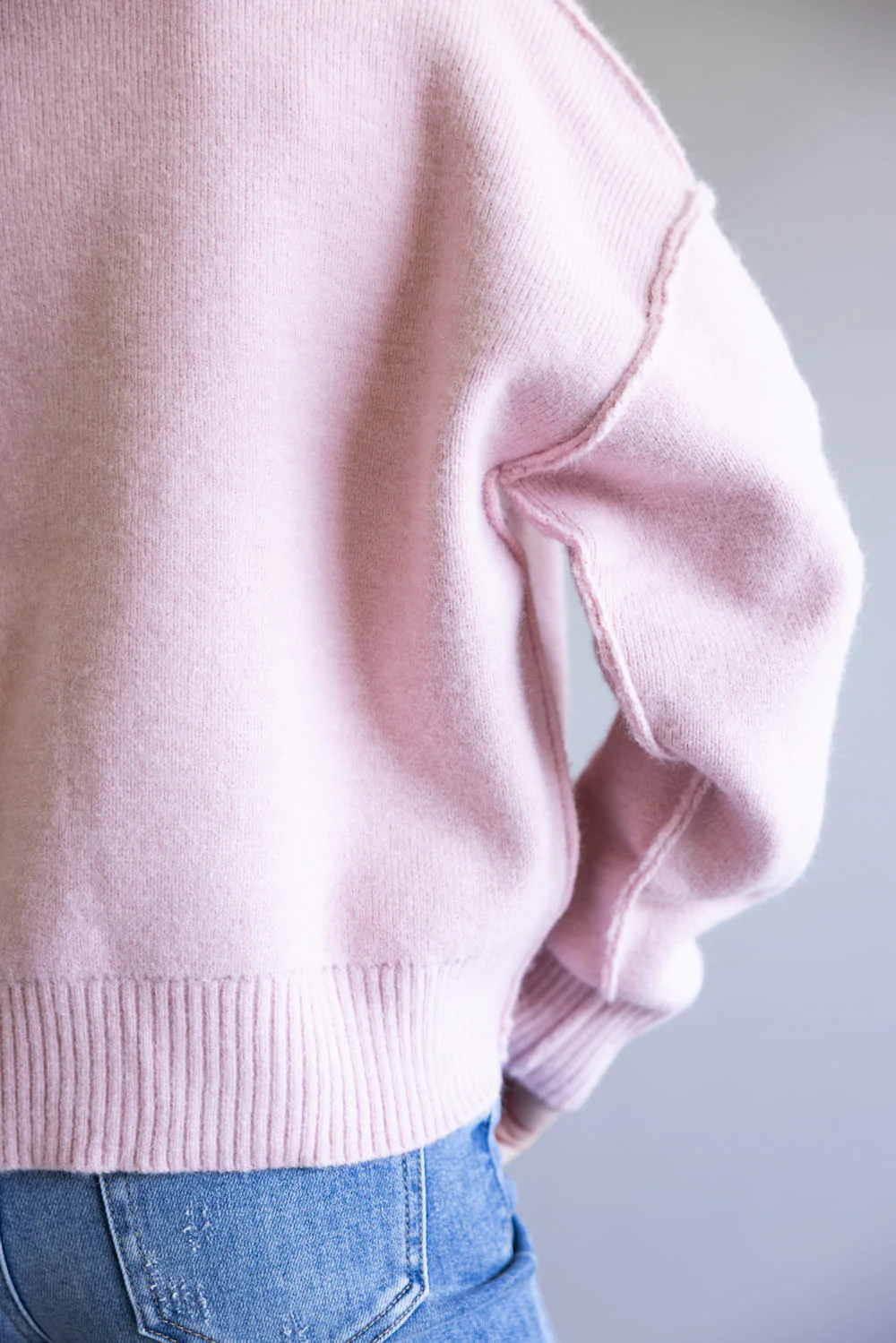 Santa Embroidered Sweatshirt for Women in Pink | IKT300363-01-PINK - Image 4