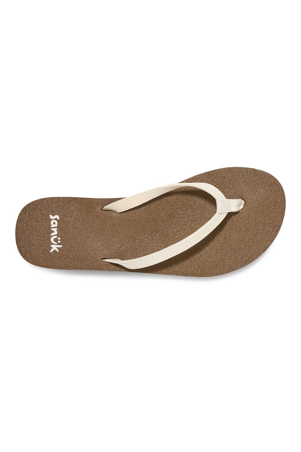 Sanuk Yoga Joy II Flip Flops for Women in White | 1169692-WHT - Image 2