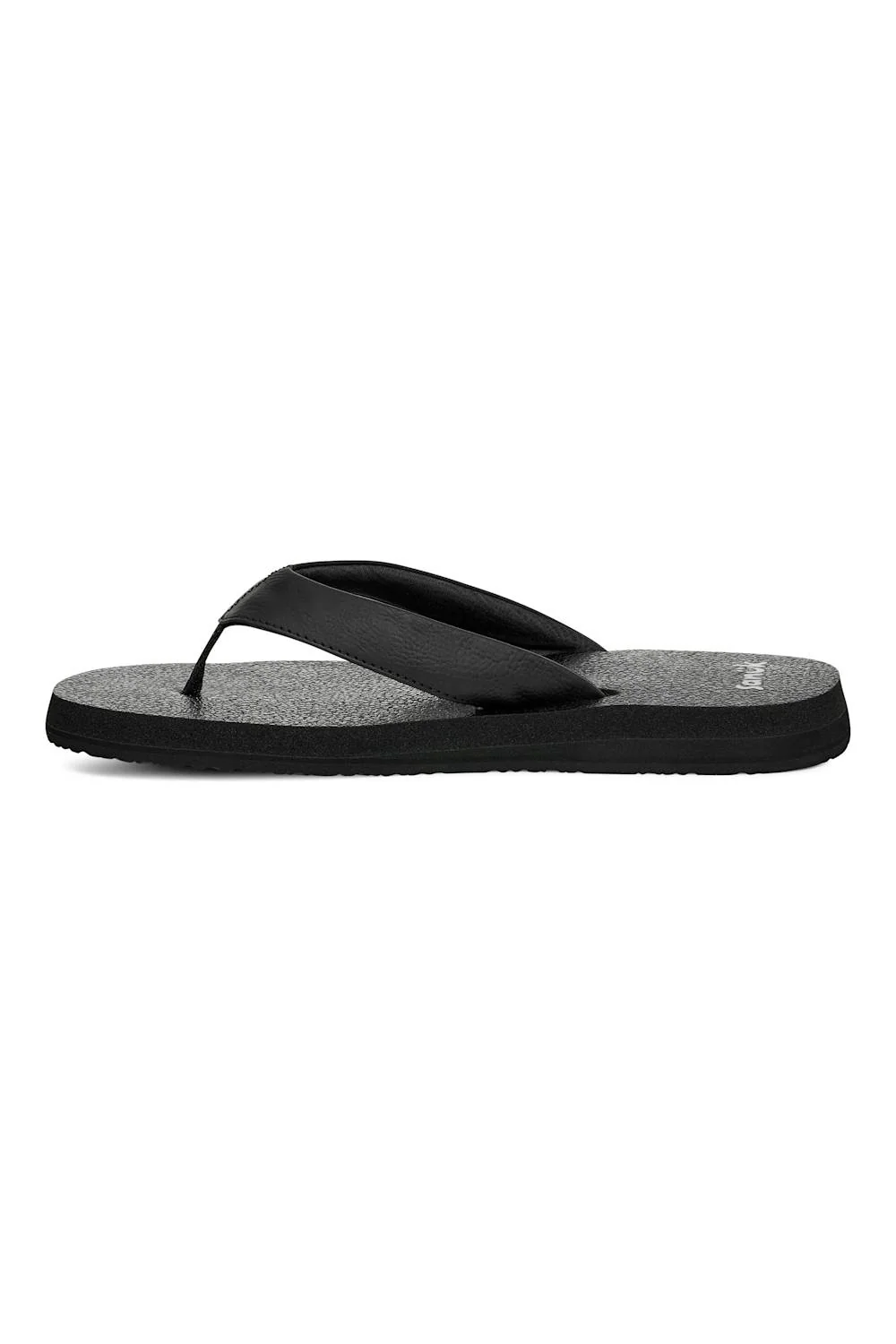Sanuk Yoga Mat II Flip Flops for Women in Black | 1169712-EBNY - Image 2