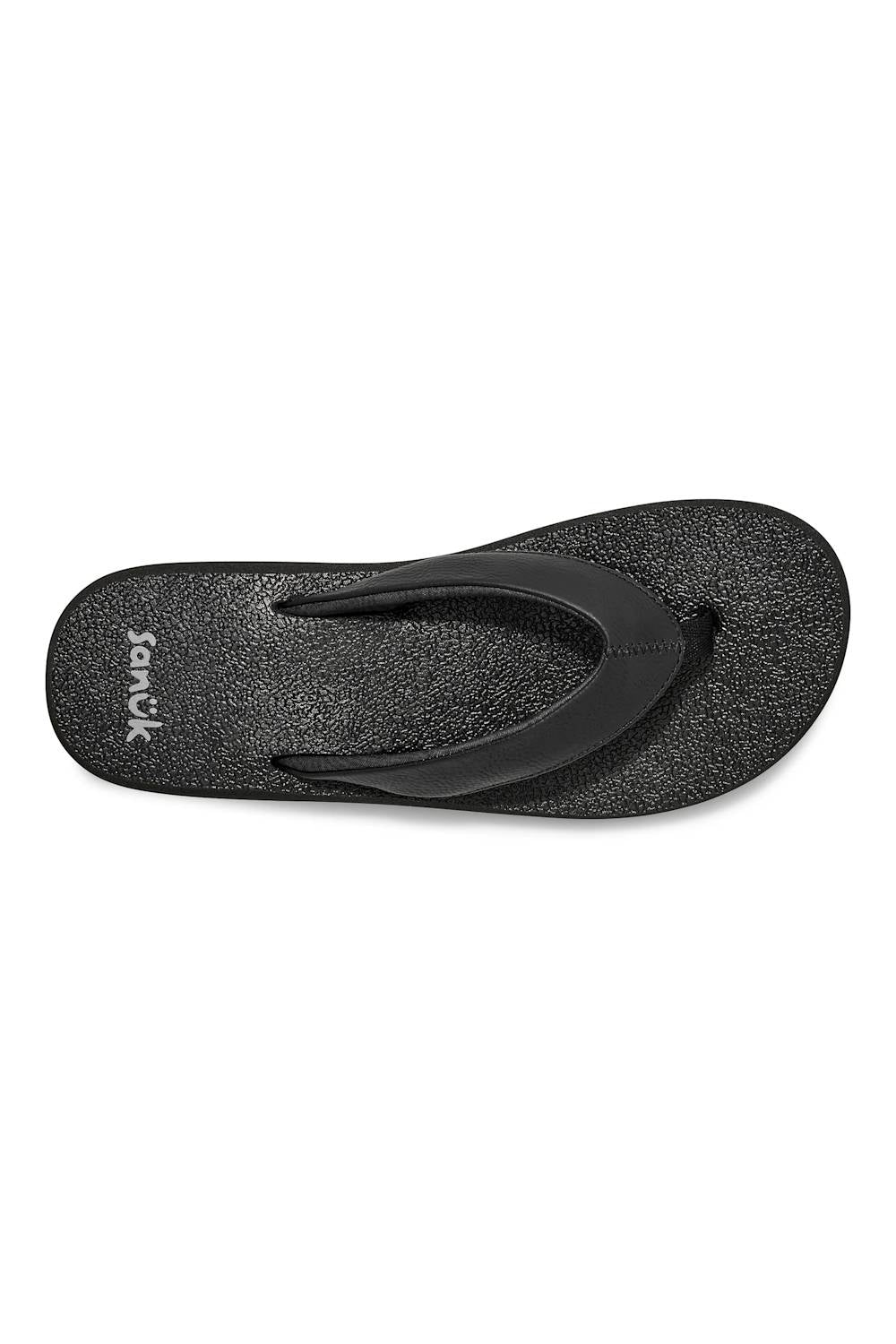 Sanuk Yoga Mat II Flip Flops for Women in Black | 1169712-EBNY - Image 3