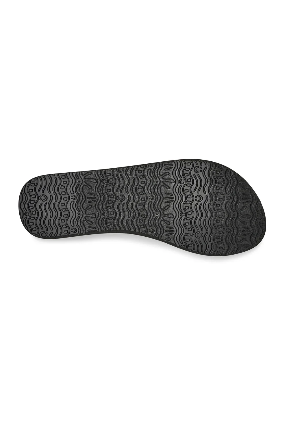 Sanuk Yoga Sandy Flip Flops for Women in Black | 1169691-BLK - Image 5