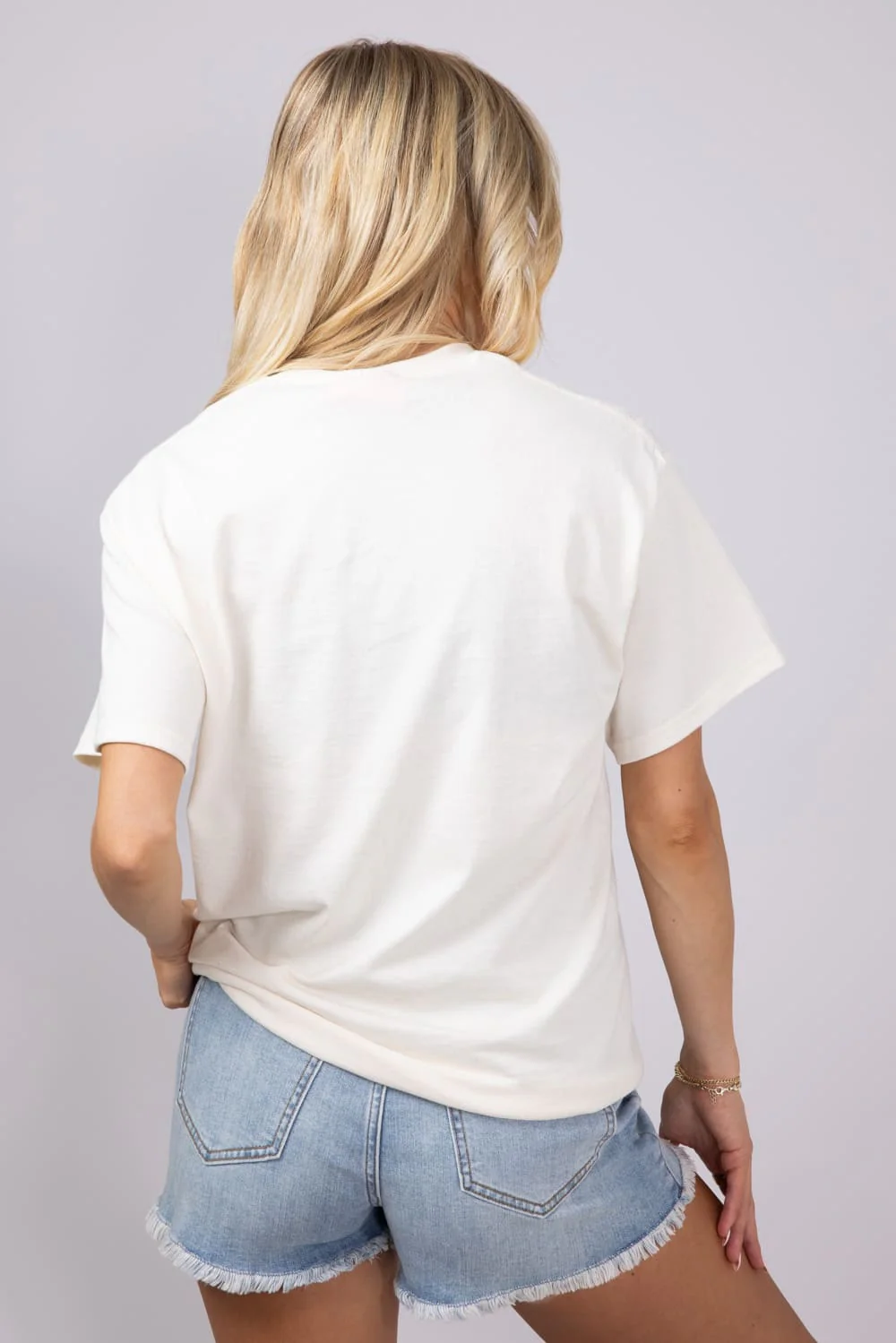 Sardines Girlie Oversized T-Shirt for Women in Ivory | 32911X-OTS-IVORY - Image 2
