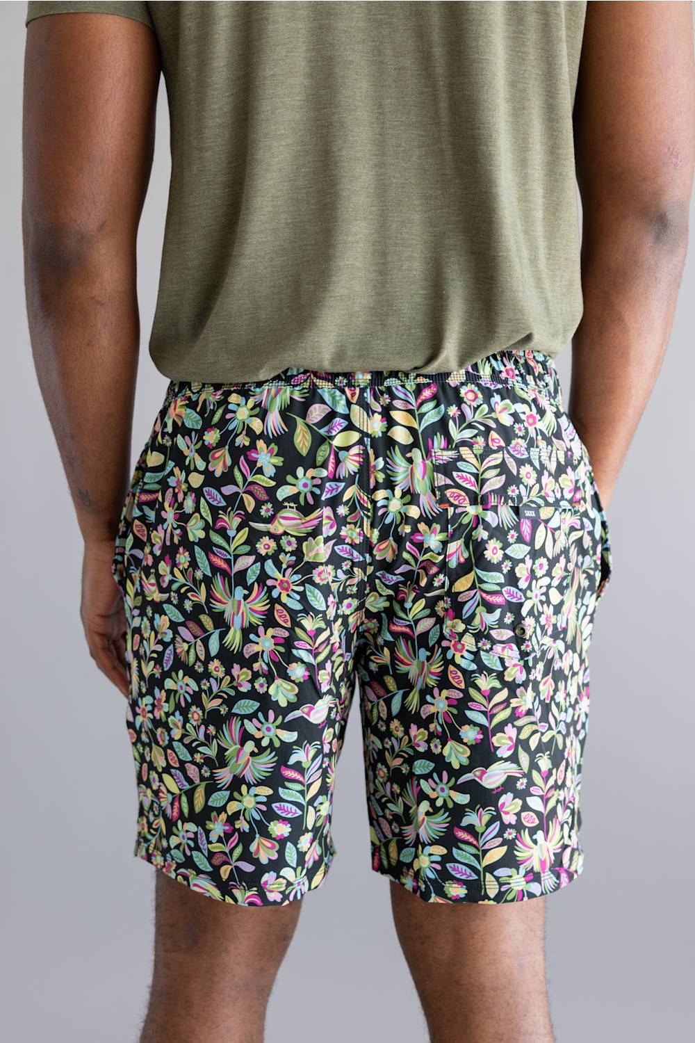 Saxx 2n1 Oh Buoy Swim Shorts for Men in Garden | SXSW04L-AGB - Image 2