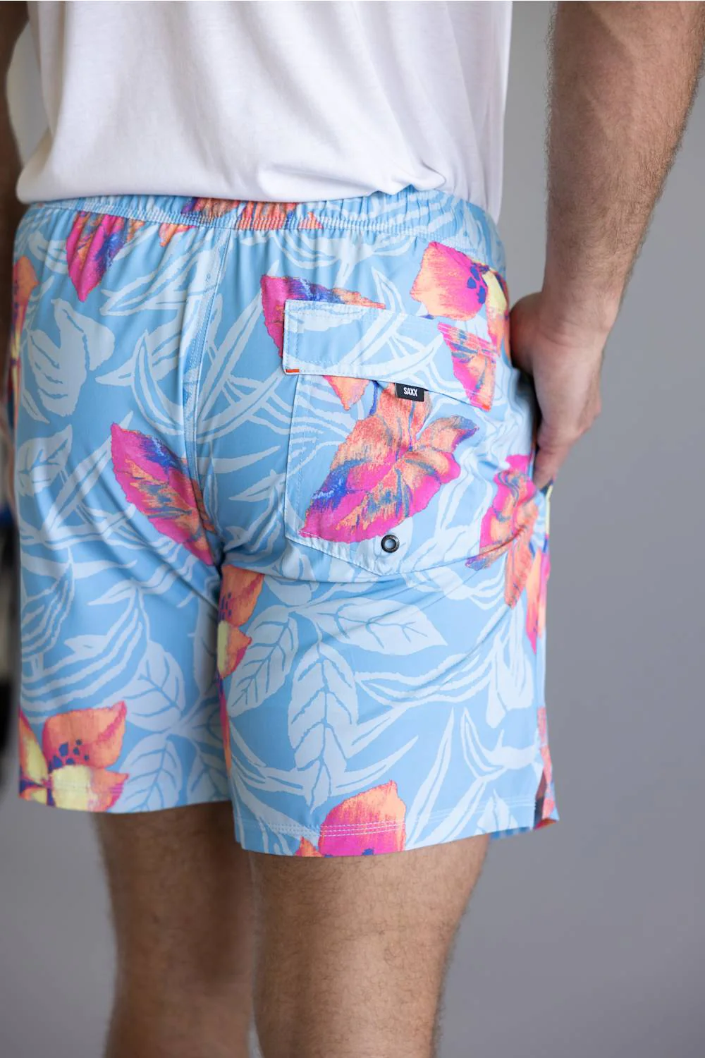 Saxx 2n1 Oh Buoy Swim Shorts for Men in Orchid Blue | SXSW04L-NOA - Image 3