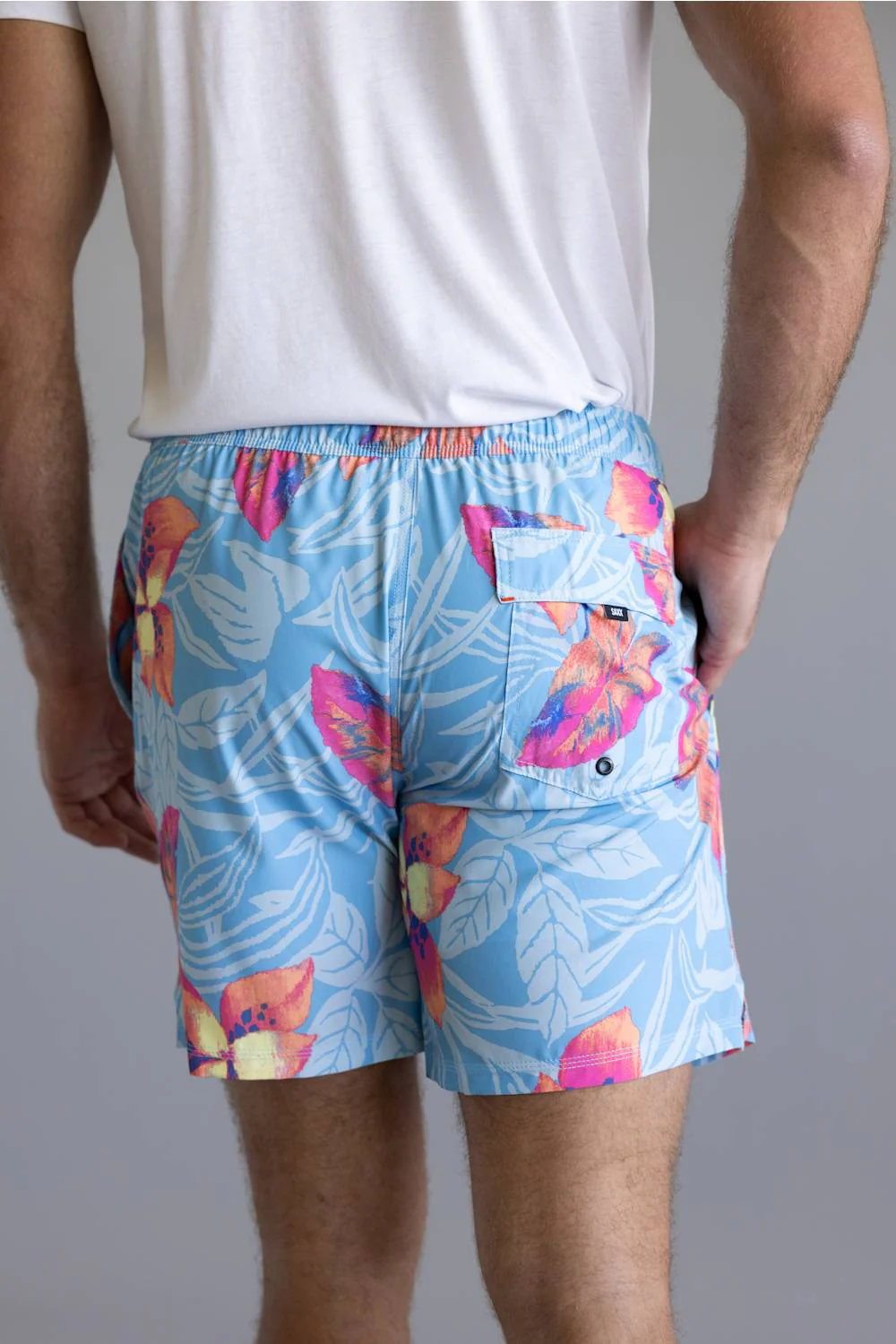 Saxx 2n1 Oh Buoy Swim Shorts for Men in Orchid Blue | SXSW04L-NOA - Image 5