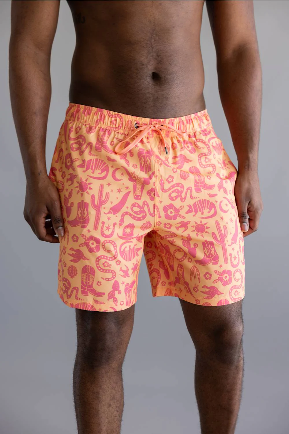 Saxx 2n1 Oh Buoy Swim Shorts for Men in Peach Jelly | SXSW04L-CBP - Image 4