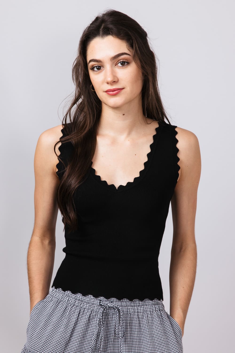 Scallop Tank Top for Women - Image 3