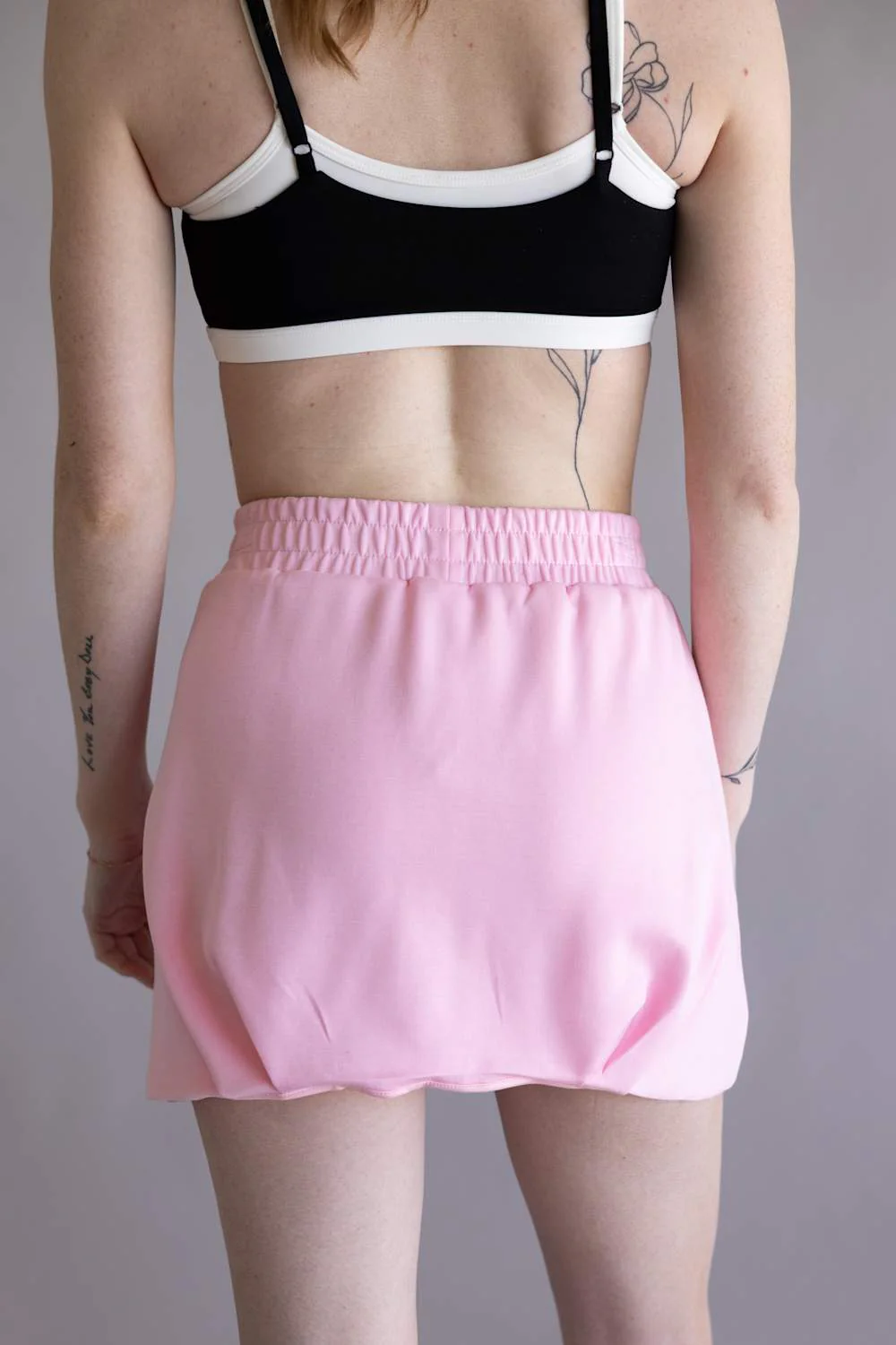 Scuba Bubble Skirt for Women in Pink | KDC-SKT-250-PNK - Image 2