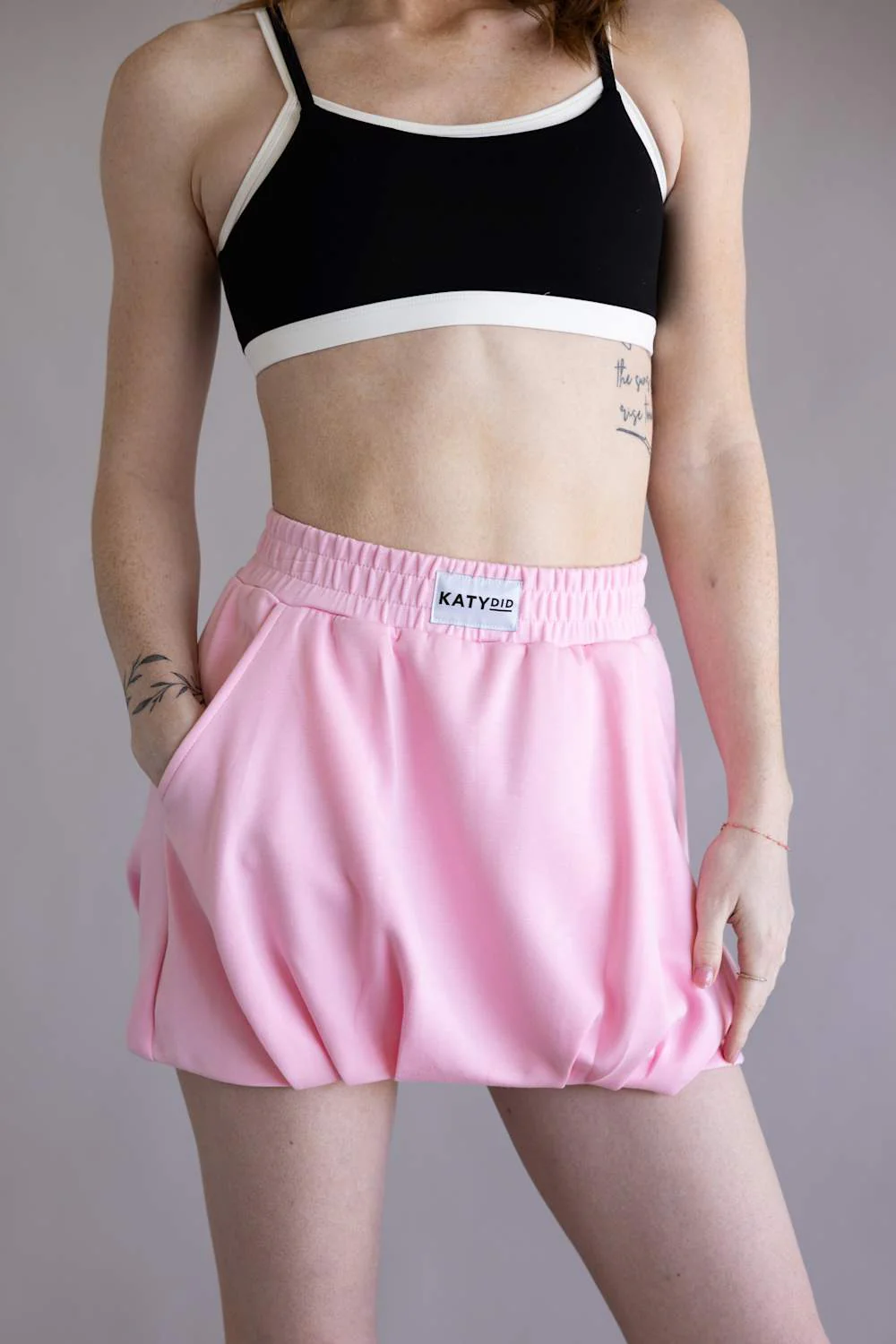 Scuba Bubble Skirt for Women in Pink | KDC-SKT-250-PNK - Image 4