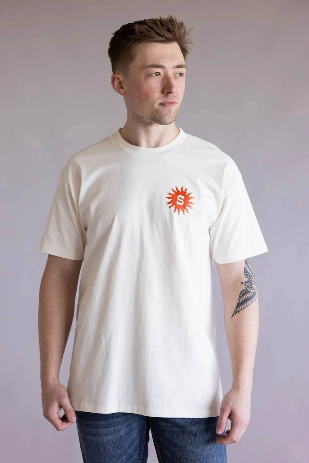 Seager Baja T-Shirt for Men in White | MTSP26BAJAWHT - Image 2