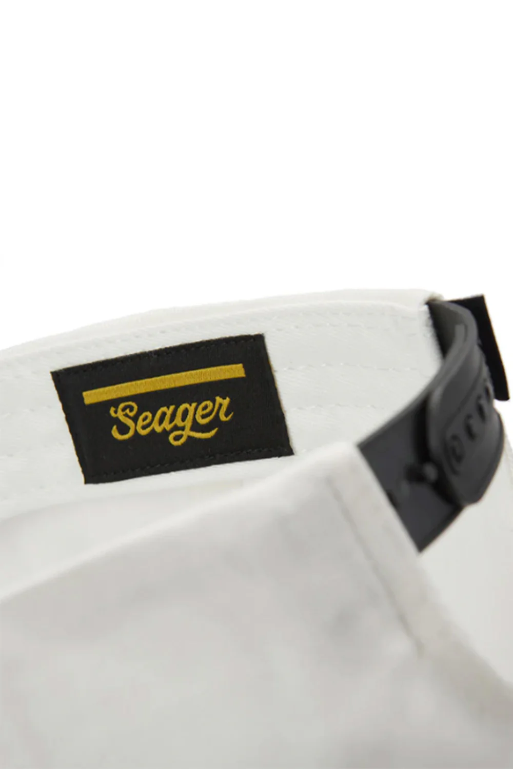 Seager Los Rios Canvas Snapback Hat for Men in Cream/Black | MHSP25LOSRIBCRM - Image 4