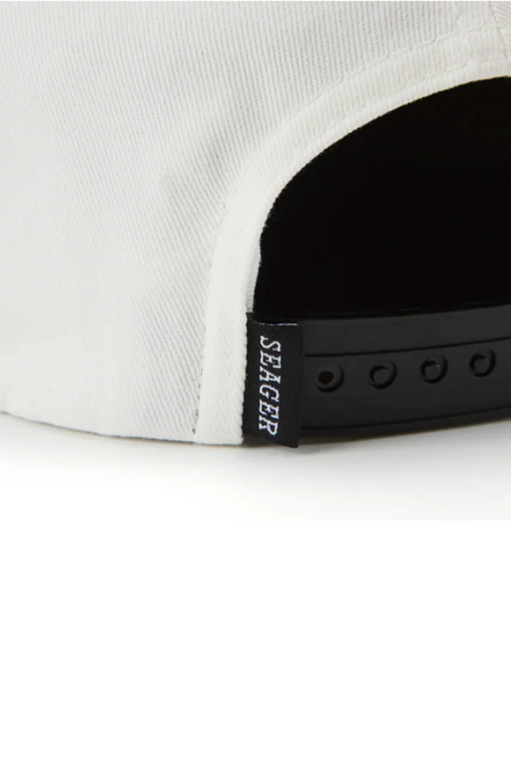 Seager Los Rios Canvas Snapback Hat for Men in Cream/Black | MHSP25LOSRIBCRM - Image 5