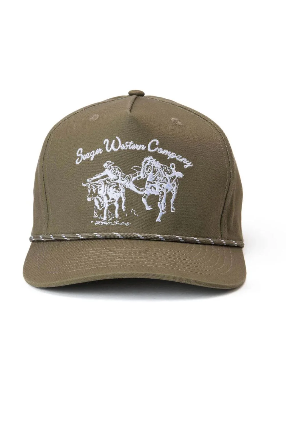 Seager Los Rios Canvas Snapback Hat for Men in Woodland | MHSP26LOSRIGRN - Image 2