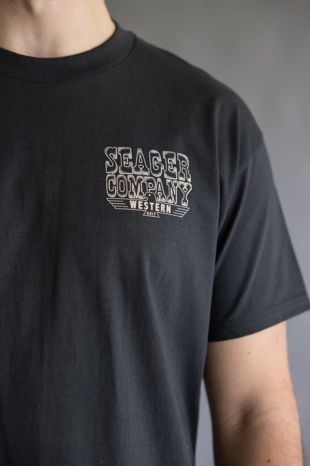 Seager Rattler Graphic T-Shirt for Men in Black | MTF25TRATTBLK-BLK - Image 4