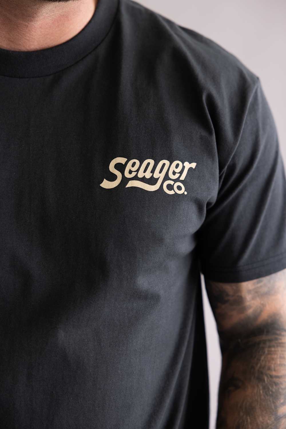 Seager Romero T-Shirt for Men in Vintage Black | MTSP26ROMEBLK - Image 4