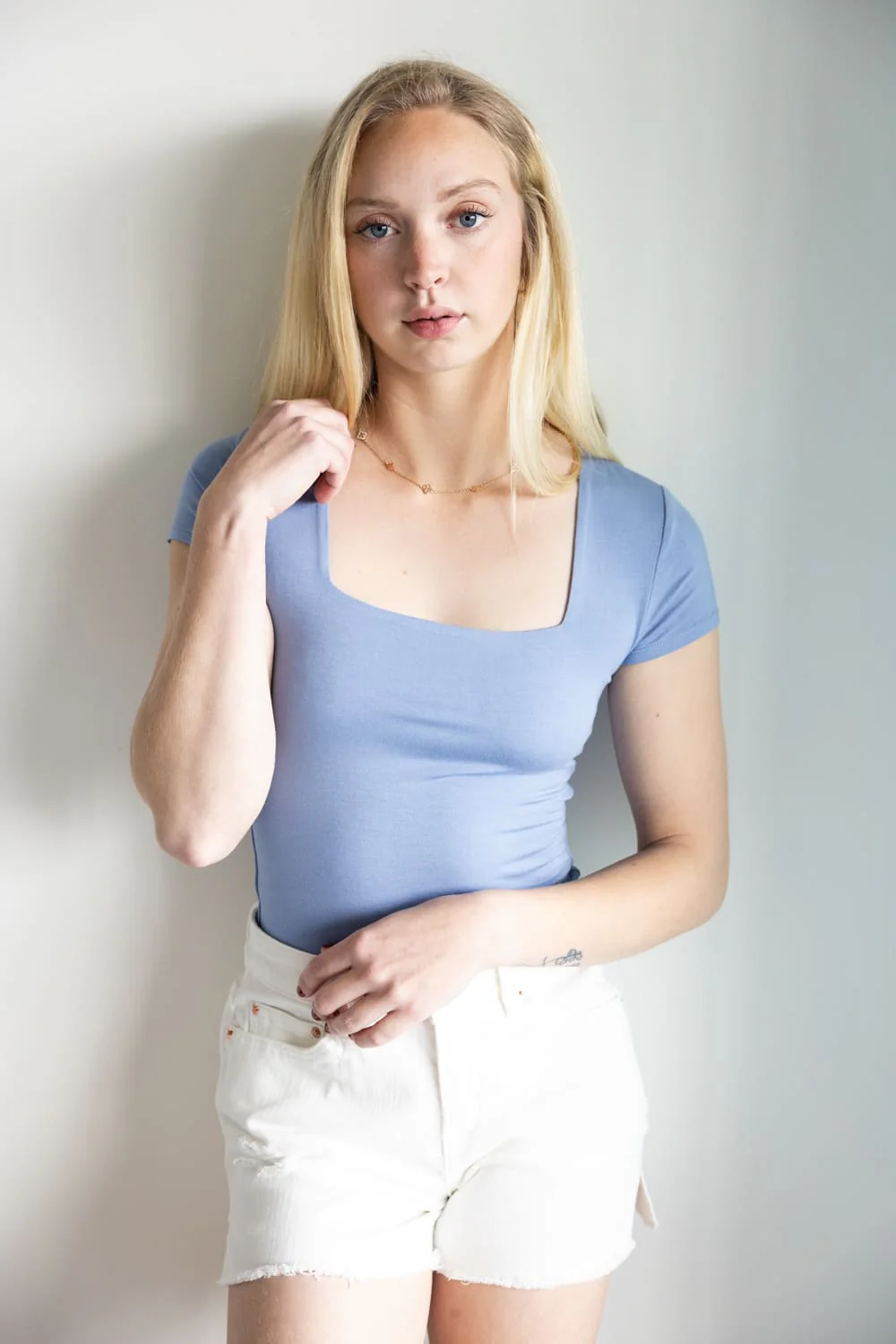 Be Cool Seamless Double Layer Knit T-Shirt for Women - Image 3