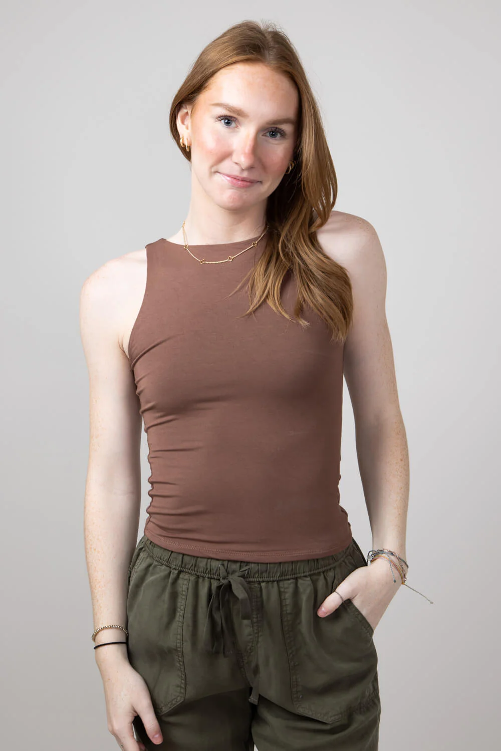 Be Cool Seamless Double Layer Knit Tank Top for Women - Image 6