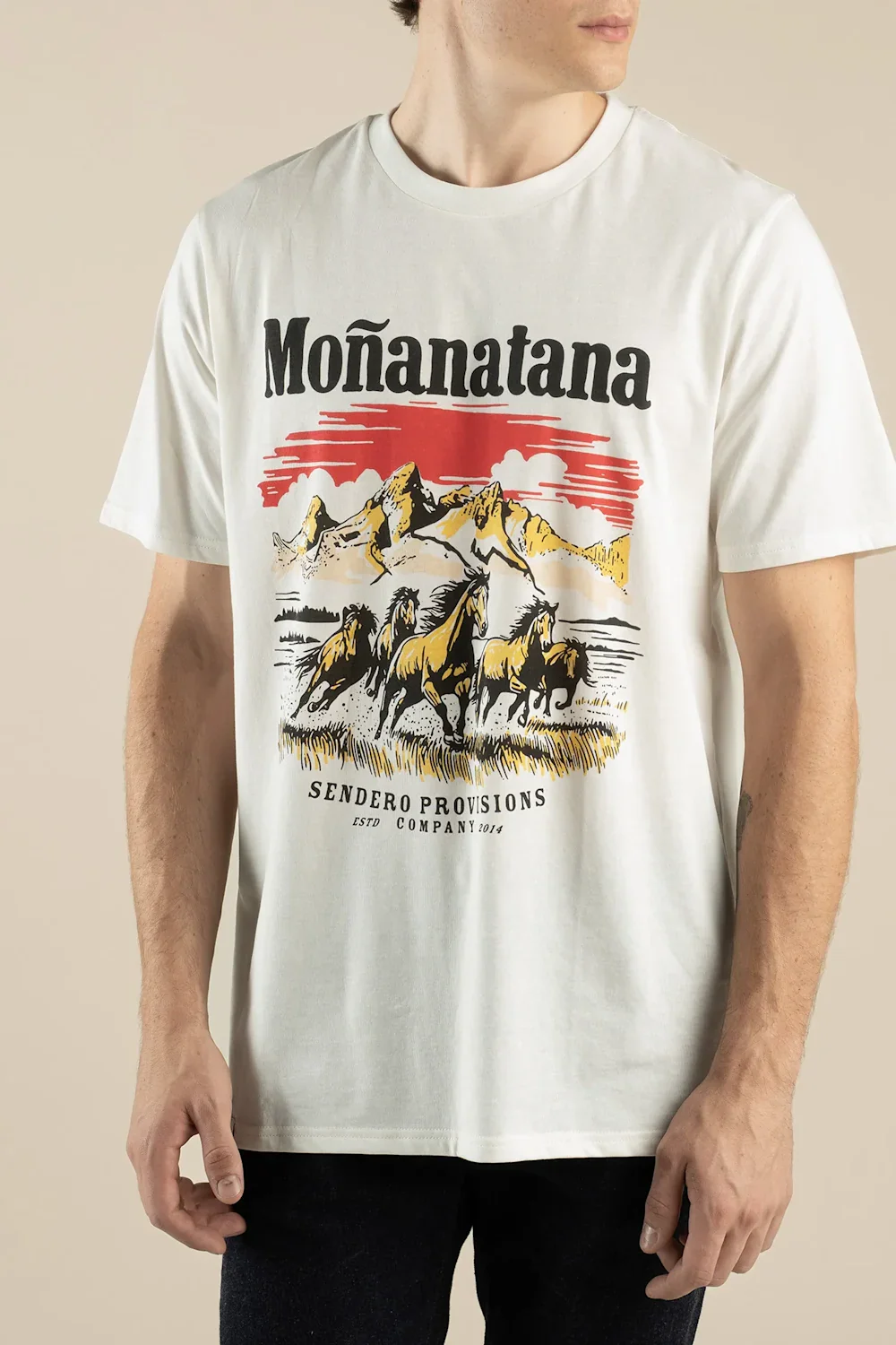 Sendero Monanatana T-Shirt for Men in Antique White | SPCS126S29-VINTAGE WHITE - Image 2
