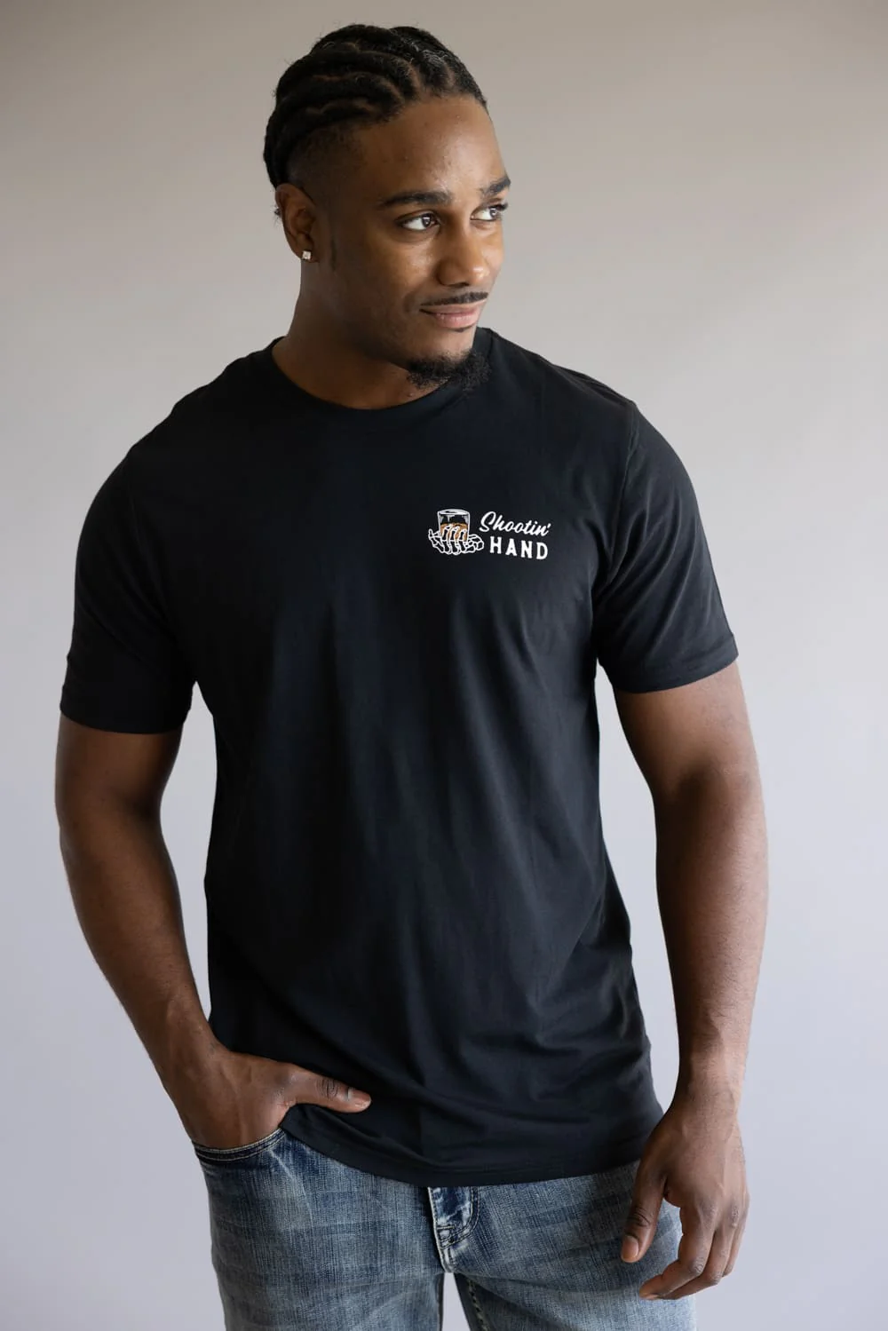 Sendero Provisions Co. Shootin Hand T-Shirt for Men in Black | SPCS120P15-BLACK - Image 2