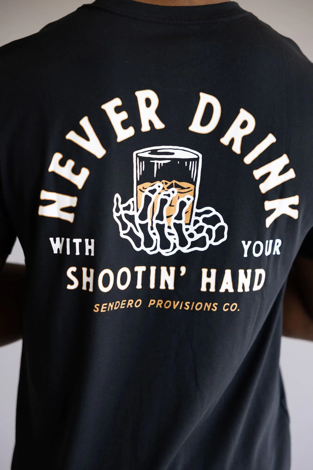 Sendero Provisions Co. Shootin Hand T-Shirt for Men in Black | SPCS120P15-BLACK - Image 3