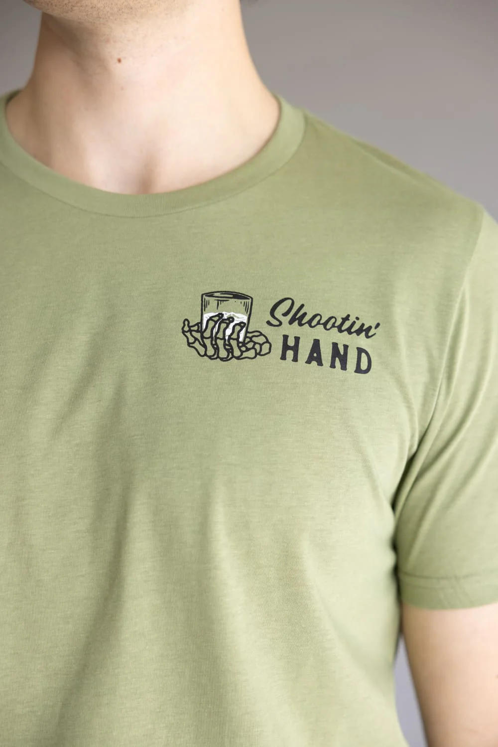 Sendero Provisions Co. Shootin Hand T-Shirt for Men in Sage Green | SPCS120P15-SAGE - Image 3