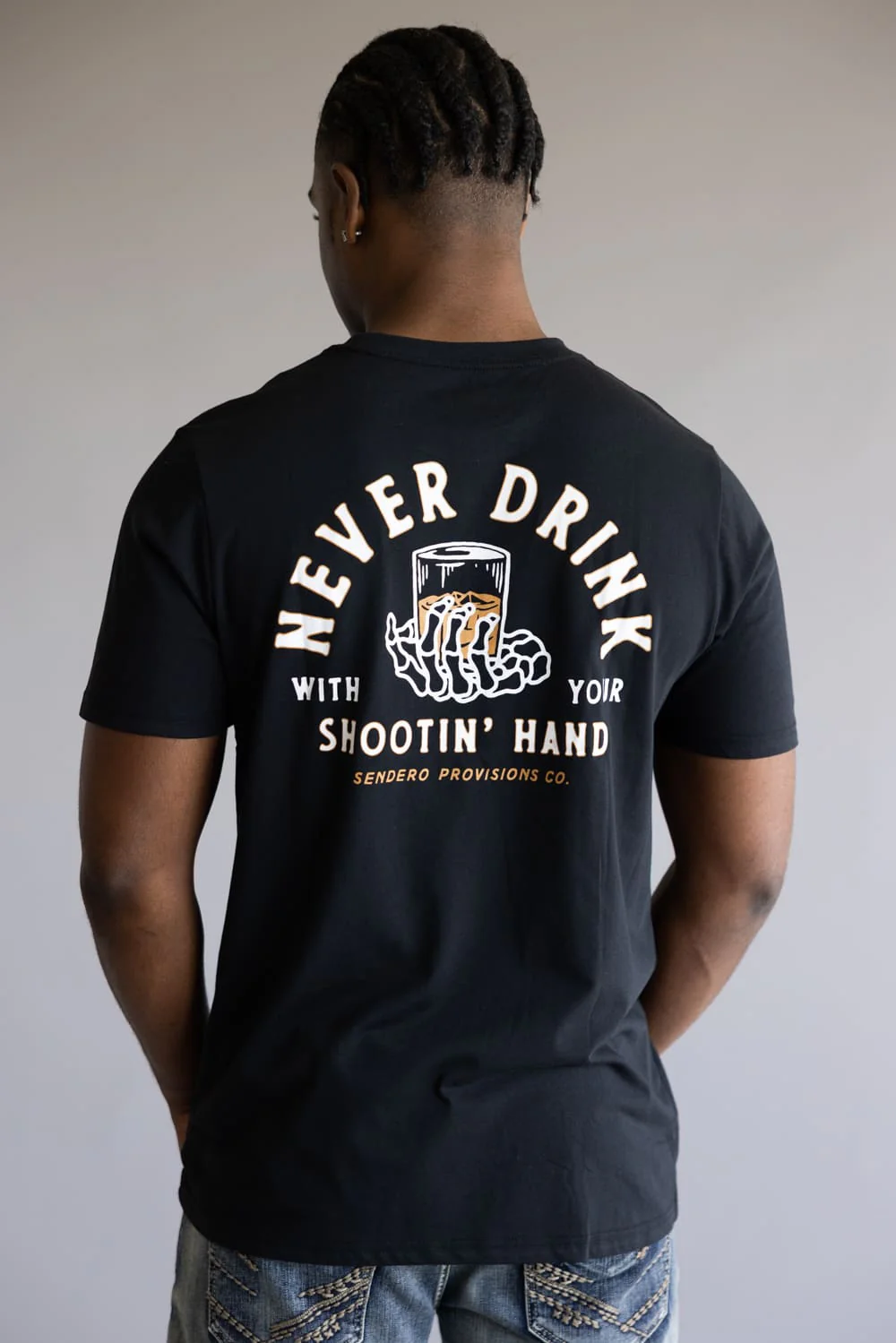 Sendero Provisions Shootin Hand T-Shirt for Men - Image 3