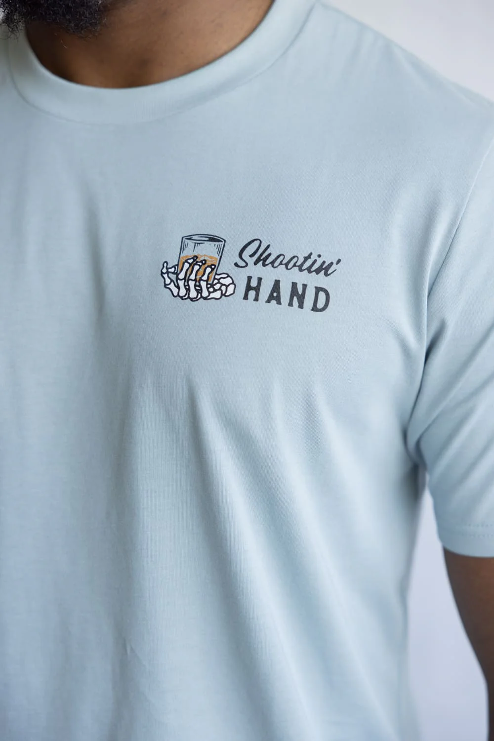Sendero Provisions Co. Shootin Hand T-Shirt for Men in Sky Blue | SPCS120P15-BIG SKY BLUE - Image 3