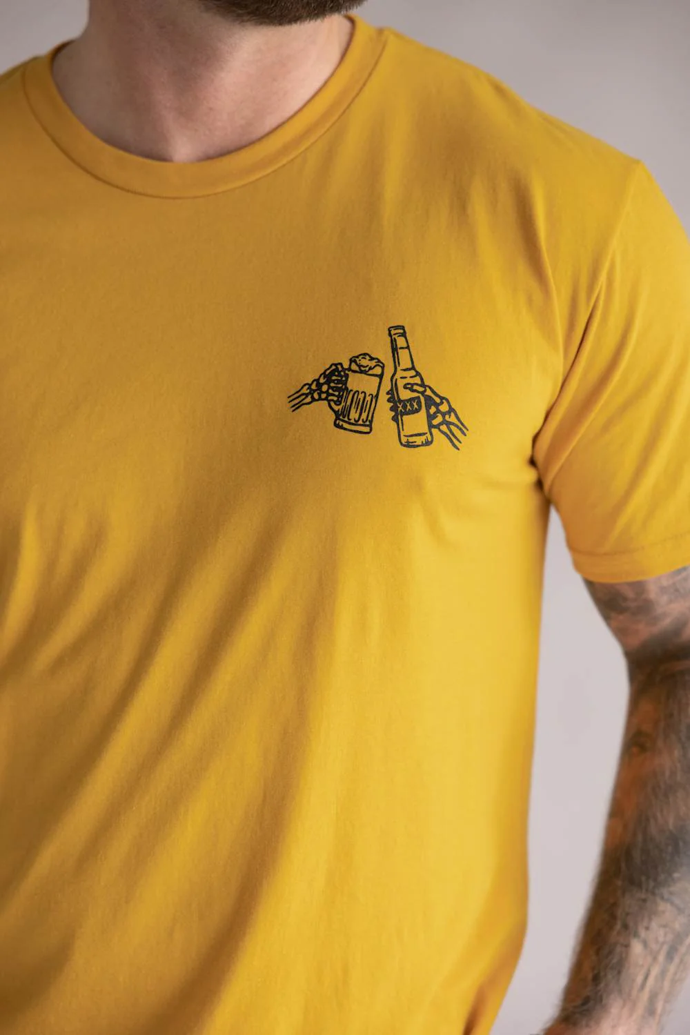 Sendero Shootin’ Hand T-Shirt for Men in Goldenrod | SPCS121F13-GOLDENROD - Image 4