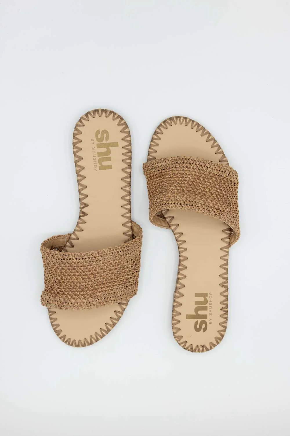 Shu Shop Dixie Slide Sandals for Women in Taupe | DIXIE-TAUPE - Image 3