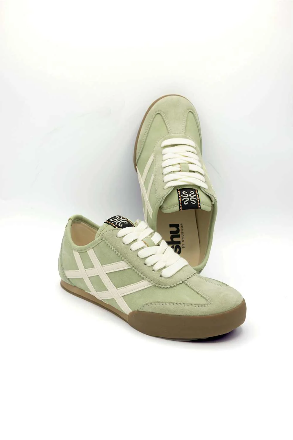 Shu Shop Polly Sneakers for Women in Green | POLLY-GREEN - Image 3
