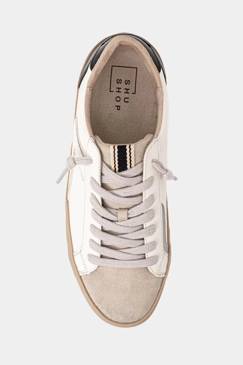Shu Shop Robbie Sneakers for Women in Black and White | ROBBIE-BLACK - Image 6