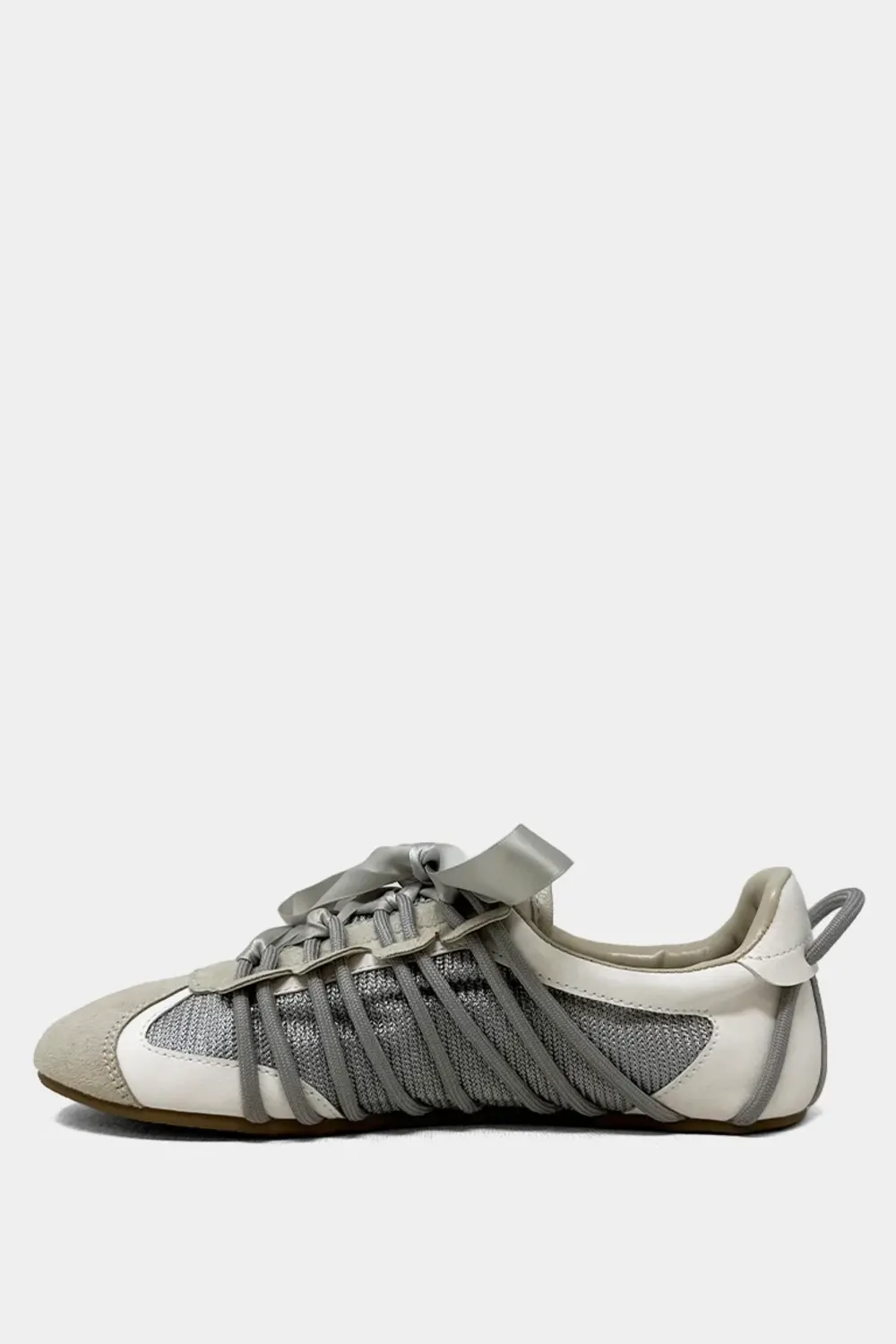 Shu Shop Sheryl Ballet Sneakers for Women in Light Grey | SHERYL-055 LIGHT GREY - Image 4