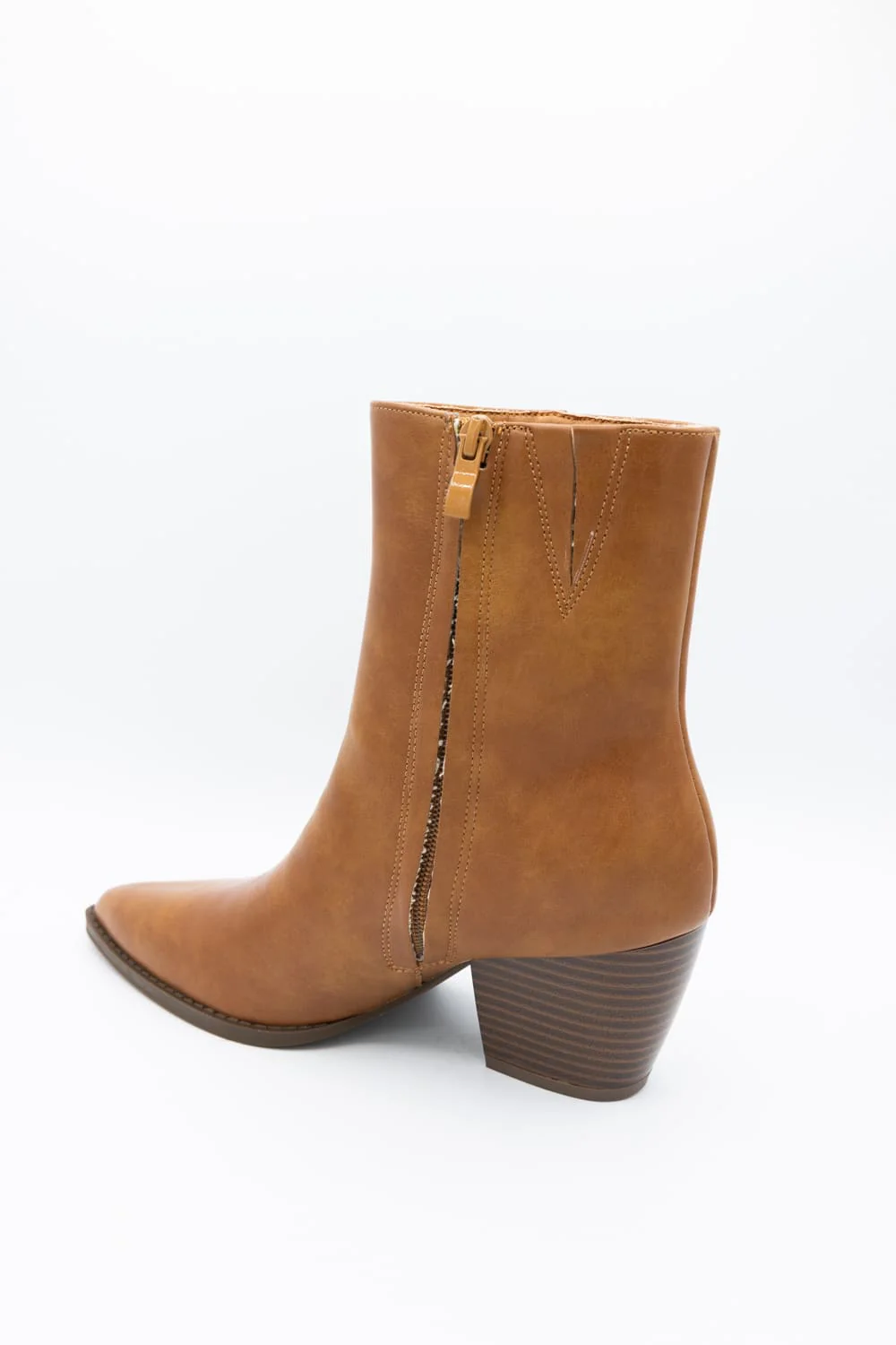 Shu Shop Uma Booties for Women in Tan | UMA-TAN - Image 3