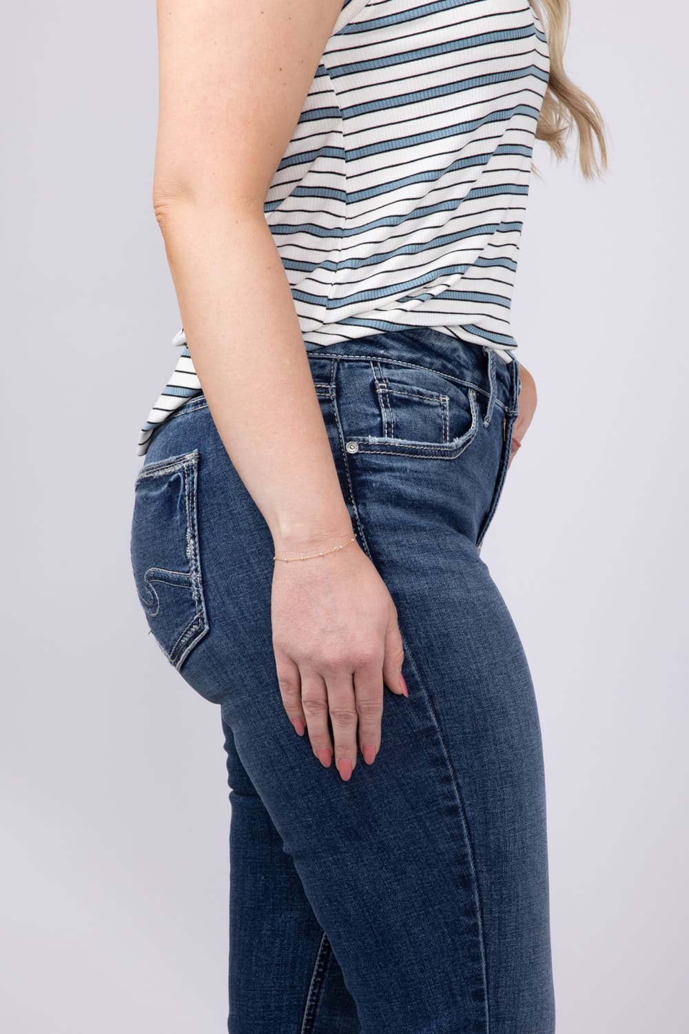 Silver Jeans Suki Slim Bootcut Mid Rise Jeans for Women | L93616ECF340 - Image 3