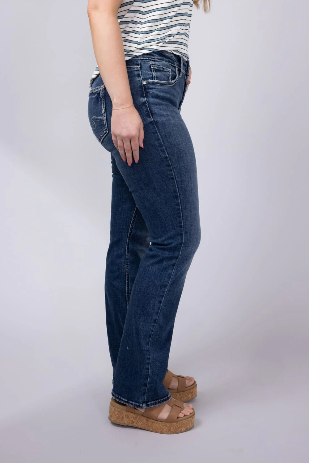 Silver Jeans Suki Slim Bootcut Mid Rise Jeans for Women | L93616ECF340 - Image 5