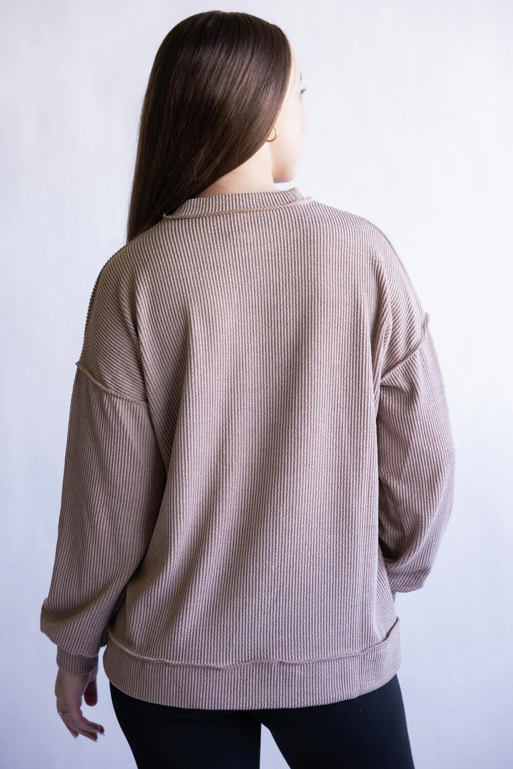 Simply Southern Amber Knit Top for Women in Umber | PP-0225-TOP-KNT-AMBER-UMBER - Image 2