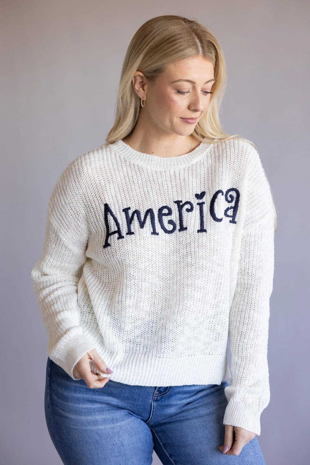 Simply Southern Embroidered Sweater for Women - Image 2